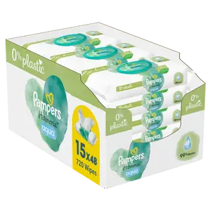 Pampers Harmonie Aqua vlhčené ubrousky 15x48 ks