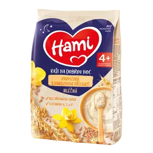 Hami Mléčná kaše na dobrou noc krupicová s vanilkovou příchutí 210 g