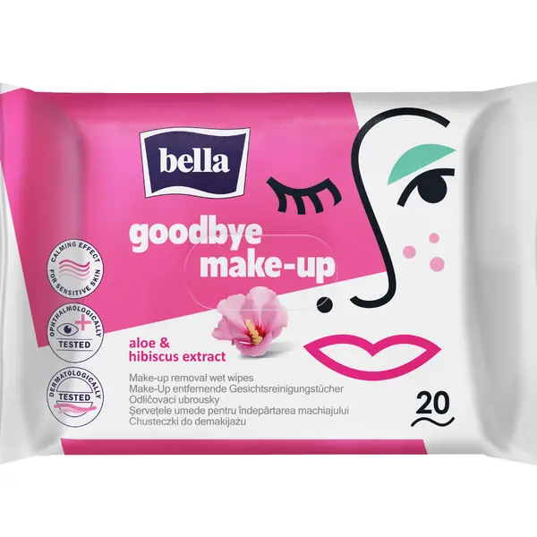 Bella Odličovací vlhčené ubrousky na make-up 20 ks