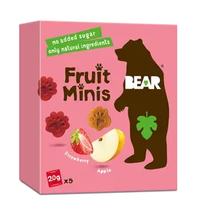 BEAR Fruit Minis jahoda a jablko 5x20 g