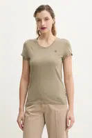 Bavlněné tričko G-Star Raw dámské, zelená barva, D24533-4107