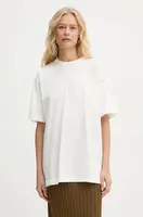 Bavlněné tričko By Malene Birger FAYEH. béžová barva, Q72365007Z