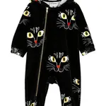 Kojenecké bavlněné dupačky Mini Rodini Cat face 2374012199