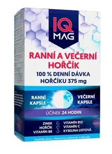 IQ Mag ranní a večerní 60 kapslí