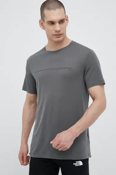 Tričko Houdini Tree Message zelená barva, s potiskem