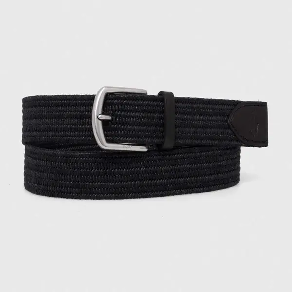 Pásek Polo Ralph Lauren pánský, černá barva, 405666041