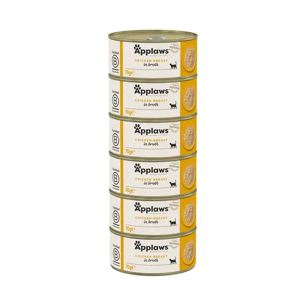 Applaws Cat Kuřecí prsa konzerva 6x70 g