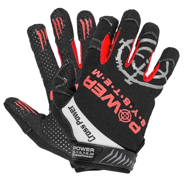 Power System Rukavice Cross Power PS-2860 červené - S
