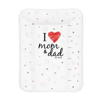 NELLYS Přebalovací podložka měkká, I LOVE red, 50x70cm