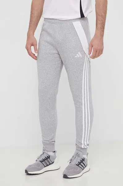 Tréninkové kalhoty adidas Performance Tiro 24 šedá barva, melanžové, IS2153