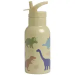 A Little Lovely Company nerezová lahev na pití, 350 ml  - dinosauři