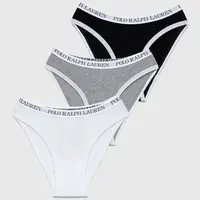 Dětské kalhotky Polo Ralph Lauren 3-pack černá barva