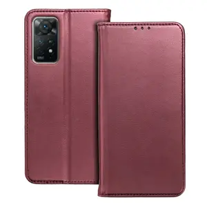 flipové pouzdro Smart Magneto pro Honor X8c, vínová