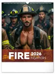 Kalendář 2026 nástěnný: Dreamy Firefighters, 30 x 34 cm