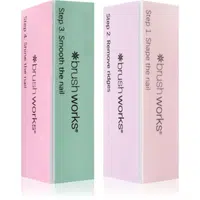 Brushworks Pastel Buffing Blocks čtyřstranný lešticí blok na nehty