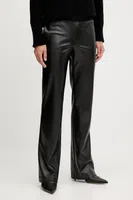 Kalhoty Ermanno Scervino dámské, černá barva, medium waist, 57TP037E5B