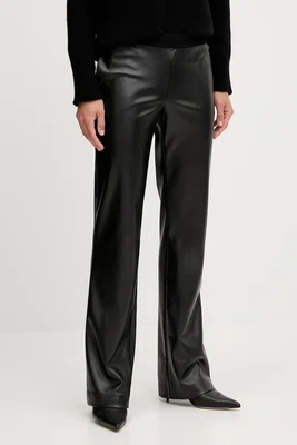 Kalhoty Ermanno Scervino dámské, černá barva, medium waist, 57TP037E5B