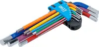 BGS technic Zástrčné klíče Imbus 1,5-10 mm, vícebarevné, 9 ks - BGS 74455