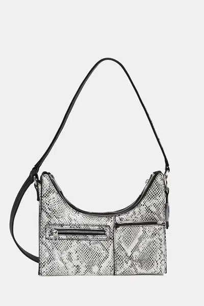 Kabelka Desigual DELTA VEGA OLIVE černá barva, 25WAXPB7