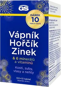 GS Vápník, hořčík, zinek 140 tablety