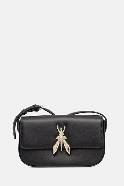 Kožená kabelka Patrizia Pepe černá barva, 8B0231 L061