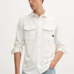 Bavlněná košile G-Star Raw pánská, zelená barva, regular, s klasickým límcem
