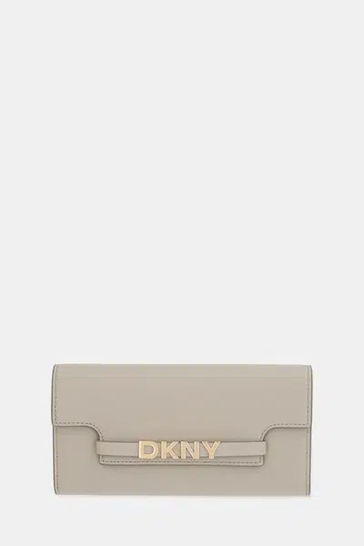 Peněženka Dkny dámská, béžová barva, R52QKM29