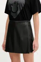 Kraťasy HUGO dámské, černá barva, high waist, 50542312