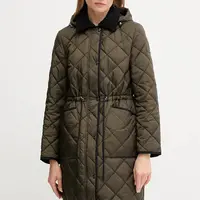 Bunda Dkny zelená barva, přechodná, DLEMPT76