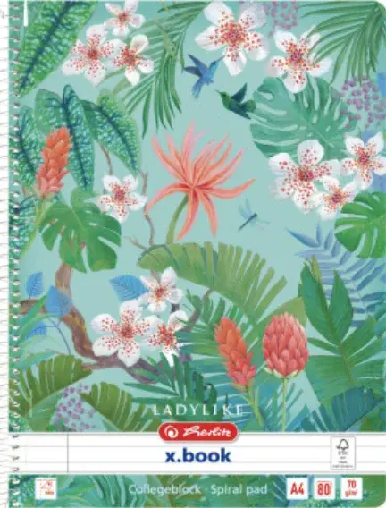 Blok spirálový A4/80 listů, linka + okraje - Neuveden