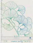 Blok spirálový A4/70 listů, čtvereček, Ginkgo