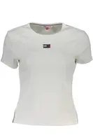 TOMMY HILFIGER WOMEN'S WHITE SHORT SLEEVE T-SHIRT