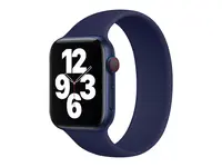 Řemínek COTEetCI Liquid Silicone Band 150mm pro Apple Watch 38/40 mm, půlnoční modrá
