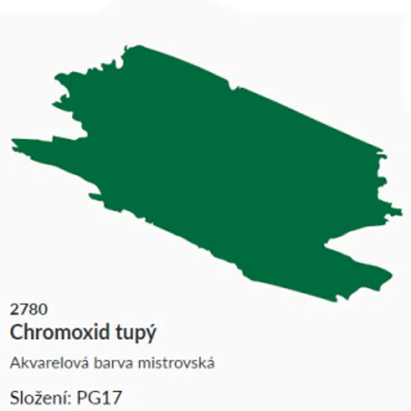 Akvarelová barva Umton 2,6ml – 2780 chromoxid tupý