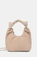 Semišová kabelka Guess ISOTTA béžová barva, HWSG96 60010