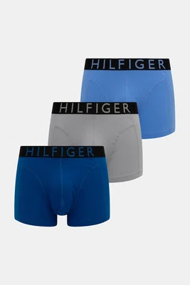 Boxerky Tommy Hilfiger 3-pack pánské, modrá barva, UM0UM03464