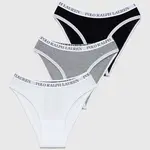 Dětské kalhotky Polo Ralph Lauren 3-pack černá barva