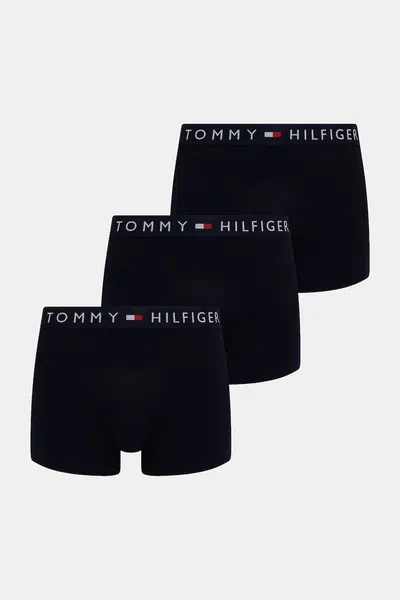 Boxerky Tommy Hilfiger 3-pack tmavomodrá barva, UM0UM03622