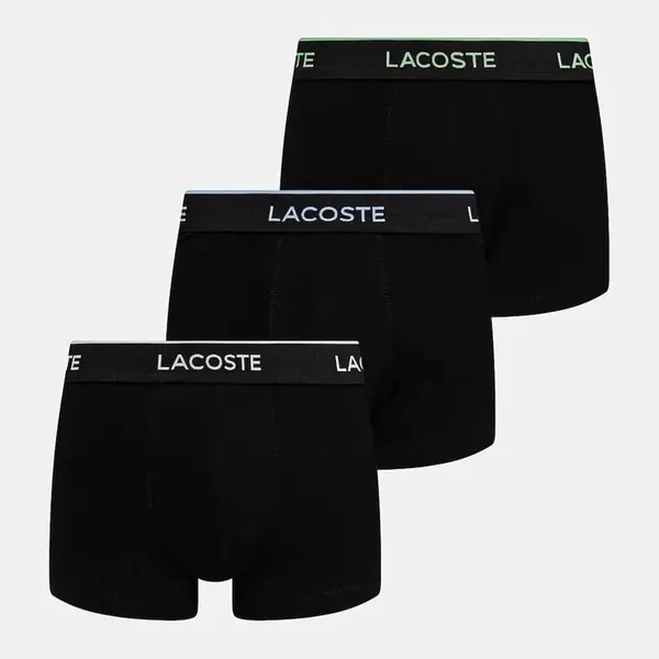 Boxerky Lacoste 3-pack černá barva, 5H4967