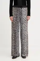 Kalhoty OUI dámské, černá barva, široké, high waist, 93782