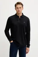 Bavlněné tričko s dlouhým rukávem Paul&Shark Knitwear tmavomodrá barva, 15311727