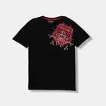 Dětské bavlněné tričko Guess černá barva, s potiskem, L5YI17 K8HM4