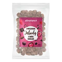 ALLNATURE Mrazem sušené jahody v hořké čokoládě 100 g