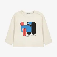 Dětské bavlněné tričko s dlouhým rukávem Bobo Choses Doggy Mate