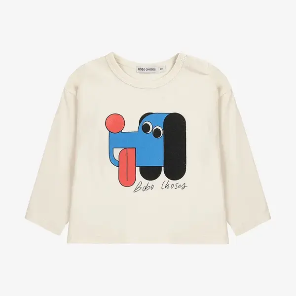 Dětské bavlněné tričko s dlouhým rukávem Bobo Choses Doggy Mate