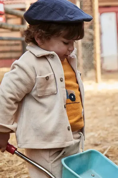 Kojenecká košile Mayoral béžová barva, 2105