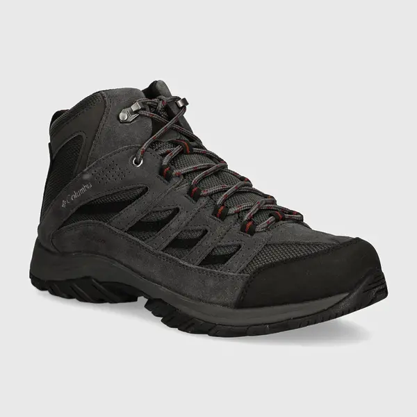 Boty Columbia Crestwood Mid Waterproof pánské, šedá barva, 2100641