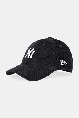 Bavlněná baseballová čepice New Era černá barva, 60691062