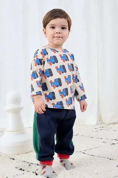 Dětské bavlněné tričko s dlouhým rukávem Bobo Choses Doggy Mate