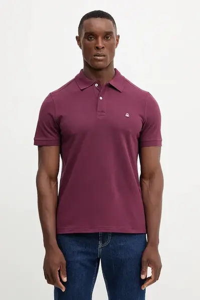 Bavlněné polo tričko United Colors of Benetton